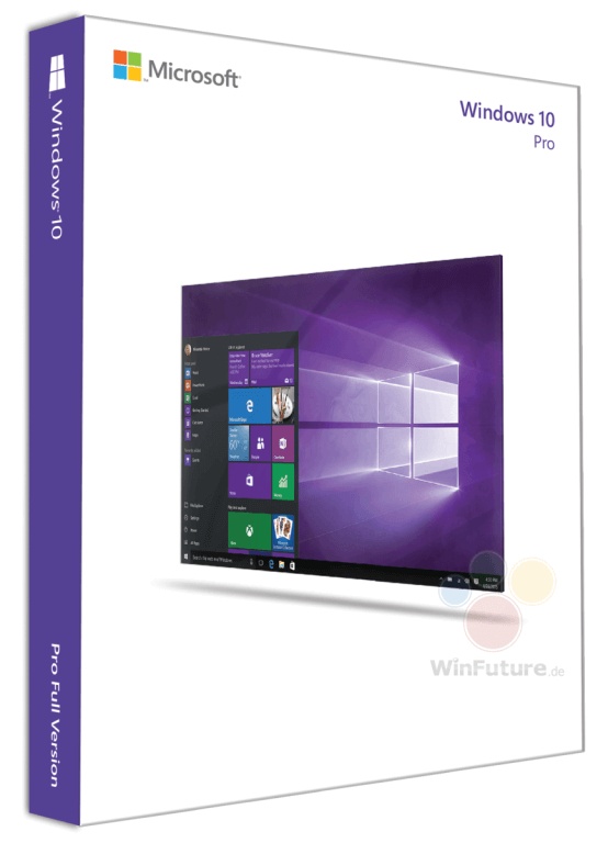 Το box-art των Windows 10 εμφανίζεται