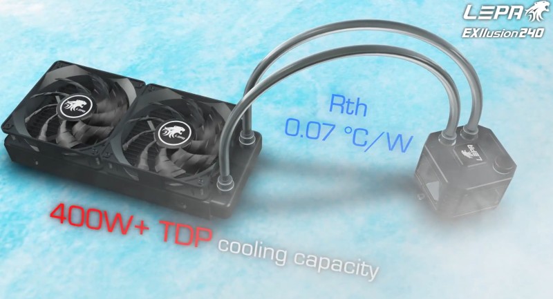 Η LEPA ανακοίνωσε το EXllusion 240 Liquid CPU Cooler