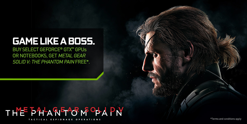 Το MGS V: The Phantom Pain δωρεάν με επιλεγμένες κάρτες NVIDIA GeForce