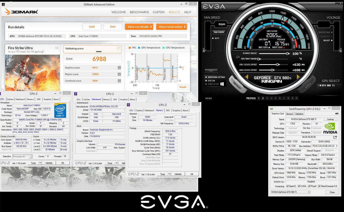 EVGA και K|NGP|N θέτουν νέα ρεκόρ στο 3DMark