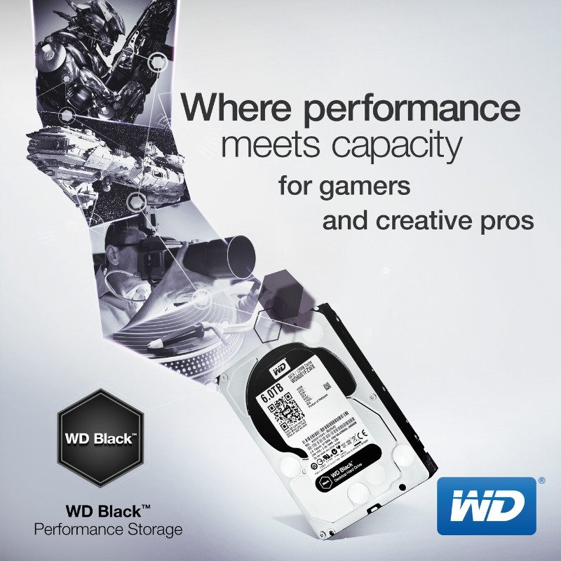 Western Digital WD Black HDD με χωρητικότητα 6TB!