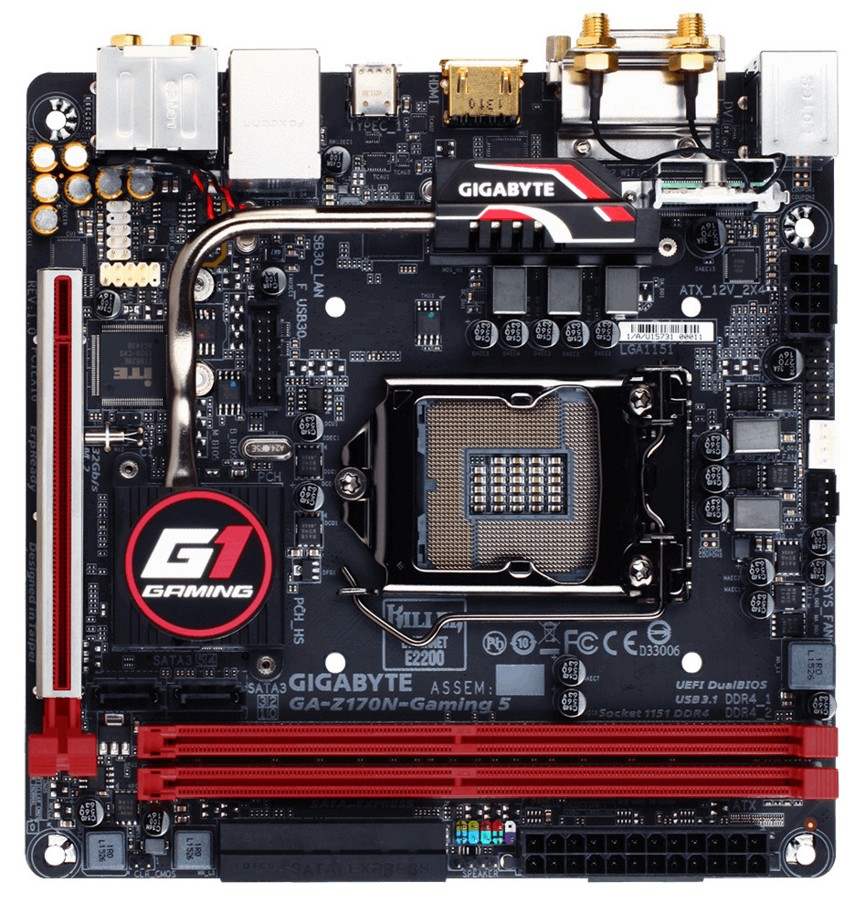 ITX μητρική με το Z170 Chipset και από την GIGABYTE