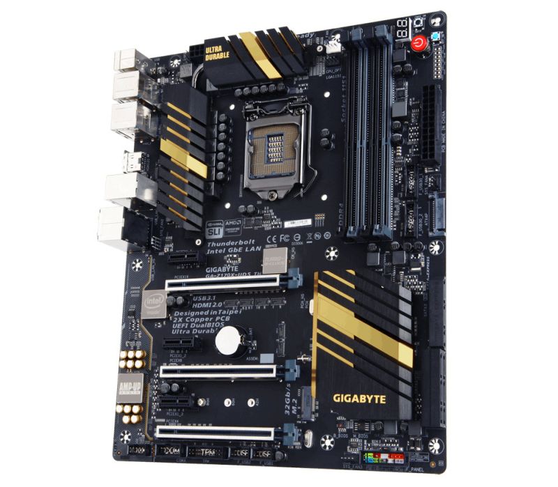 Η GIGABYTE Z170X-UD5 TH με Thuinderbolt 3 αποκαλύπτεται