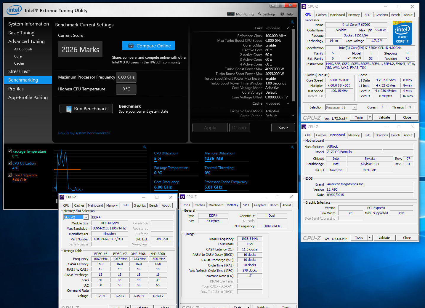 2026 XTU Marks με τον Core i7 6700K αγγίζει ο Loud Silence