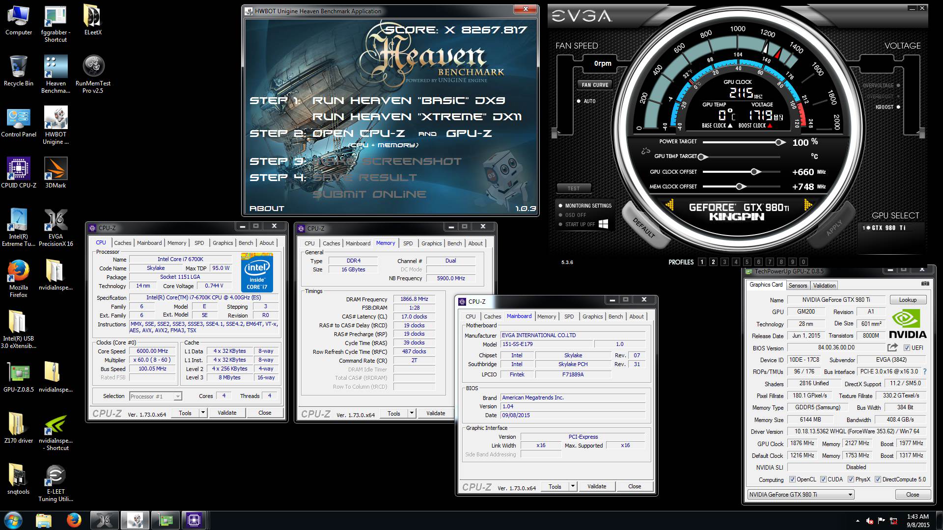 Kingpin Hardware Top Score στο Heaven Xtreme με την GTX 980 Ti