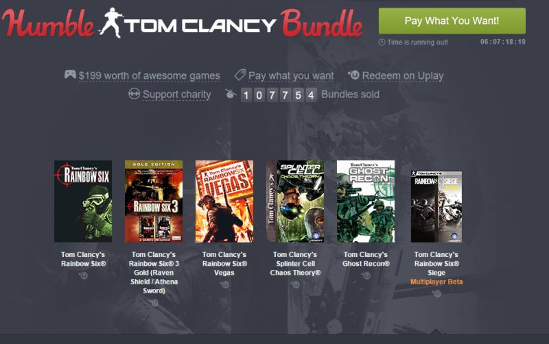 Προσφορά Tom Clancys στο Humble Bundle