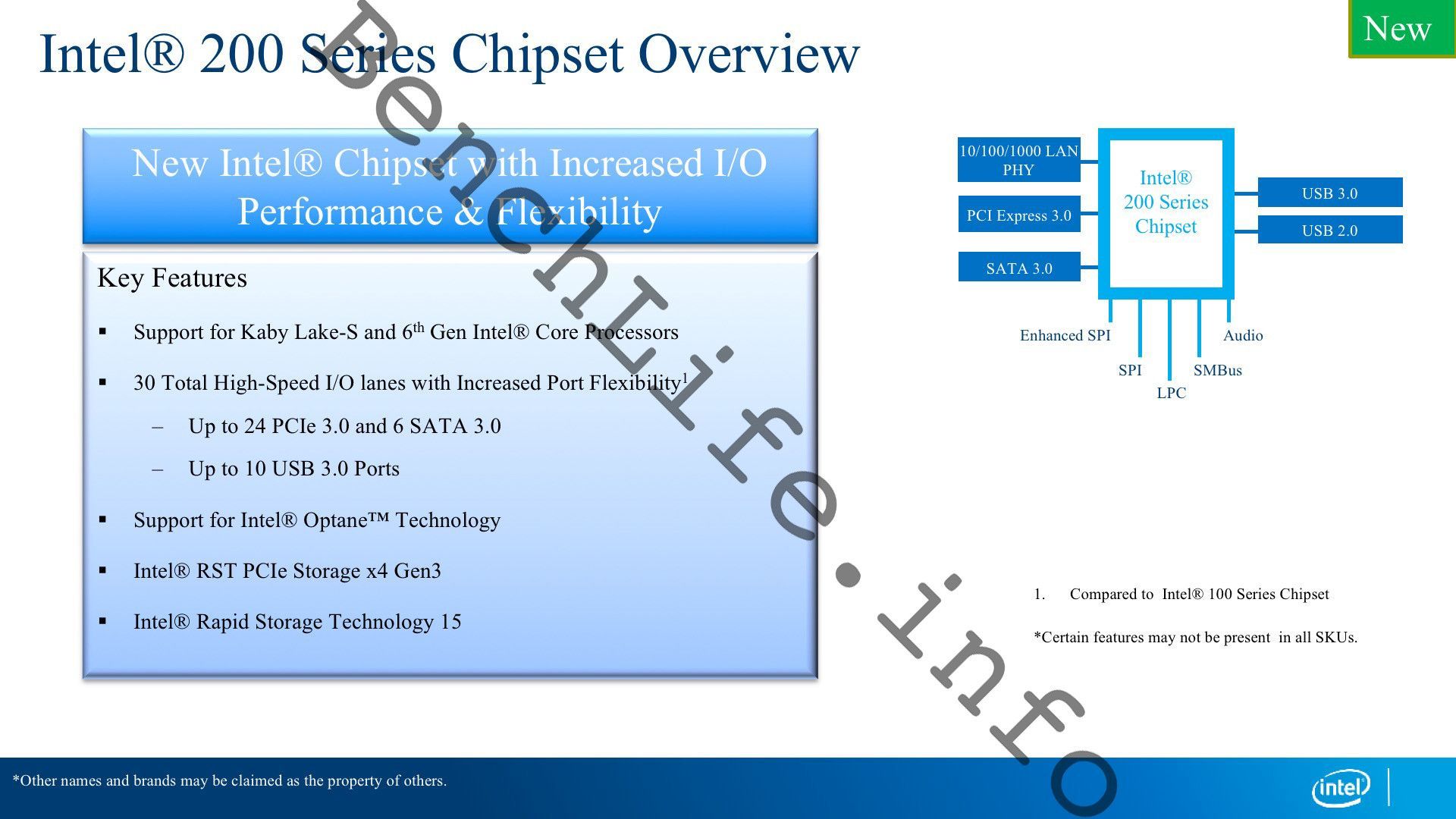 Πληροφορίες για τους Intel Kaby Lake 7ης γενιάς Core CPUs