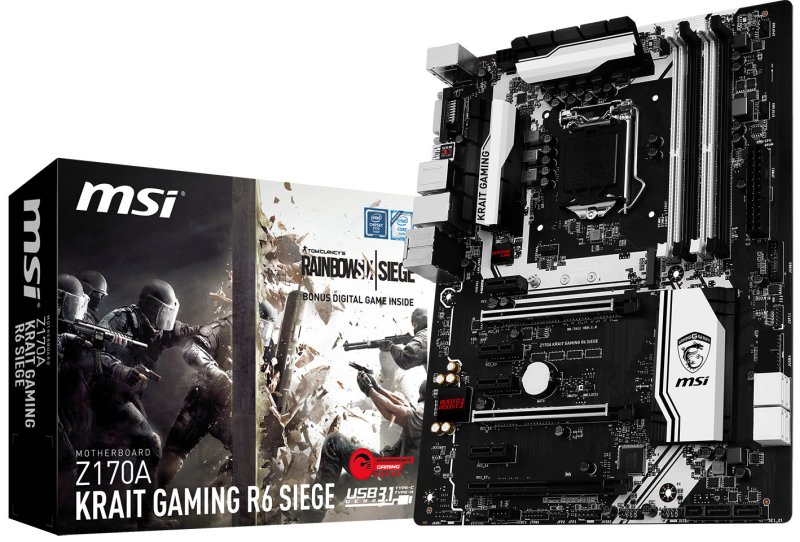 MSI Z170A Gaming R6 Siege μητρική για Skylake συστήματα