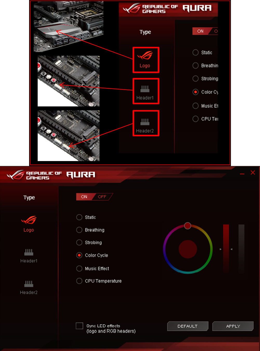 ASUS Maximus VIII Hero Alpha, με ενσωματωμένους RGB LED controllers