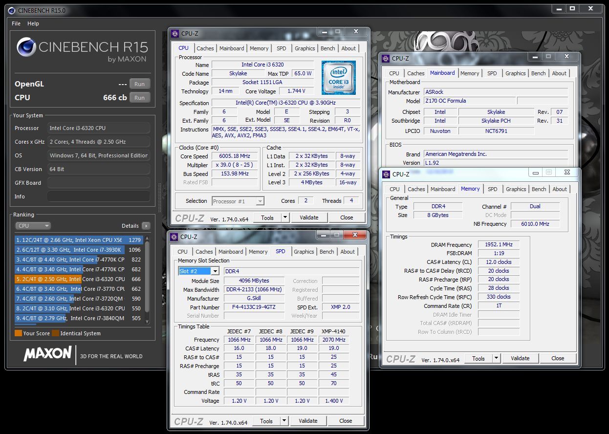 Νέο ρεκόρ συχνότητας σημείωσε ο 6700K στα 6.998MHz σε μητρική της ASRock