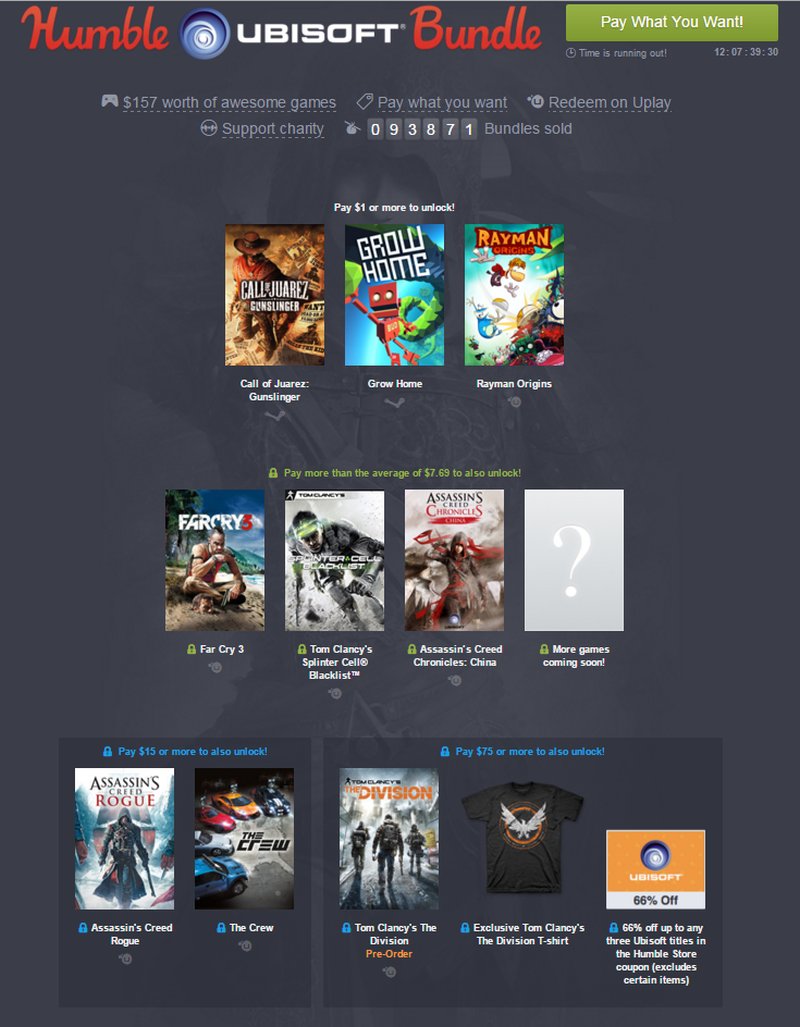 Humble Bundle εβδομάδα με Games της Ubisoft