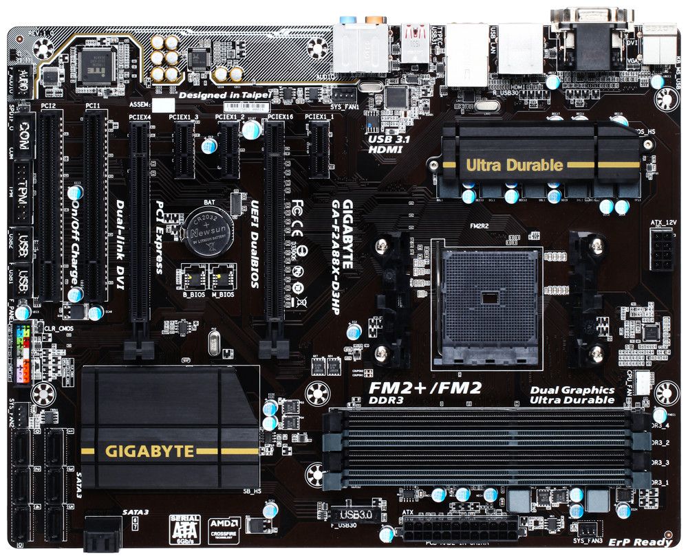 GIGABYTE F2A88X-D3HP: Midrange Μητρική για FM2+ APU