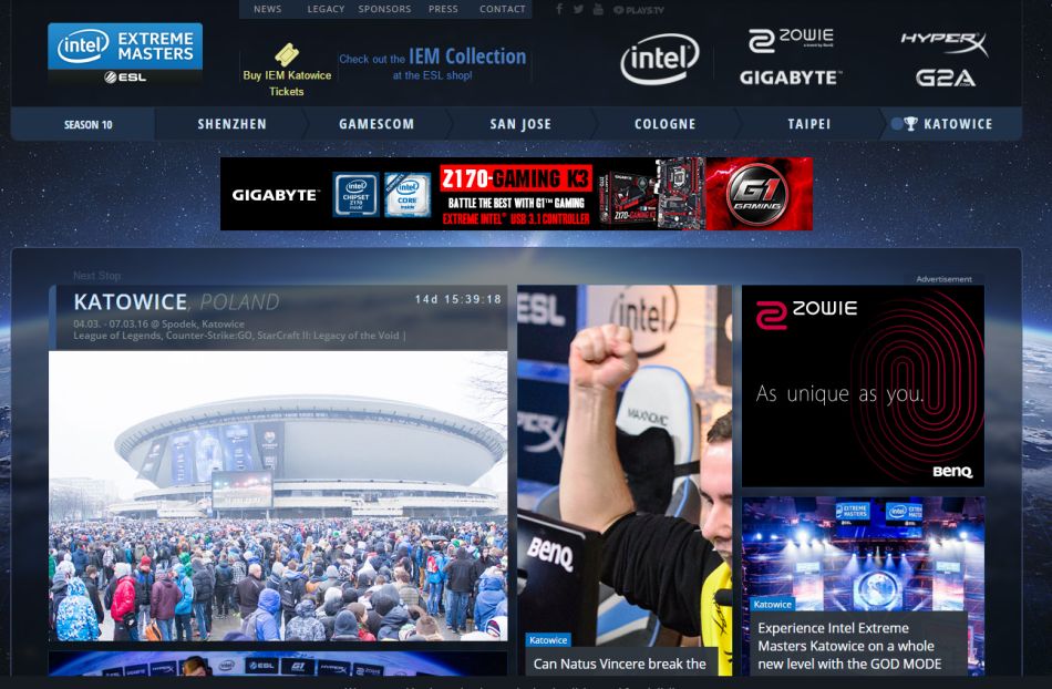 10 χρόνια Intel Extreme Masters