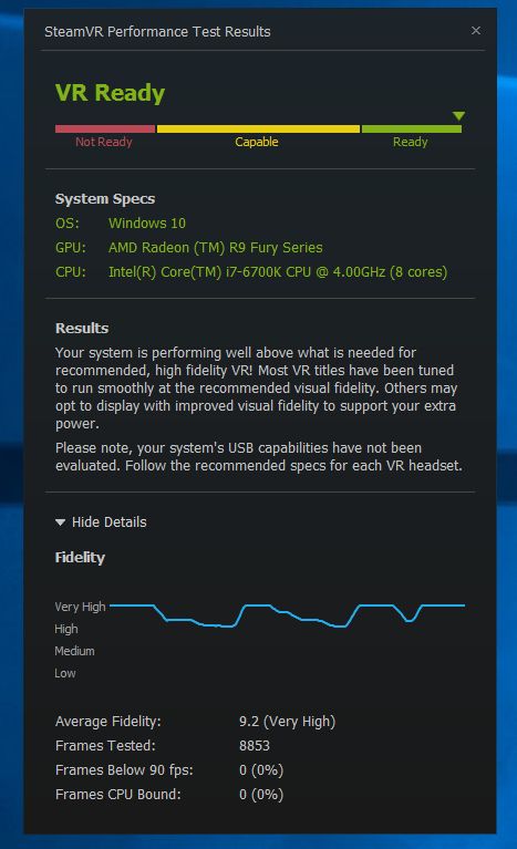 SteamVR Performance Test: Δείτε τις επιδόσεις του PC σας στο VR