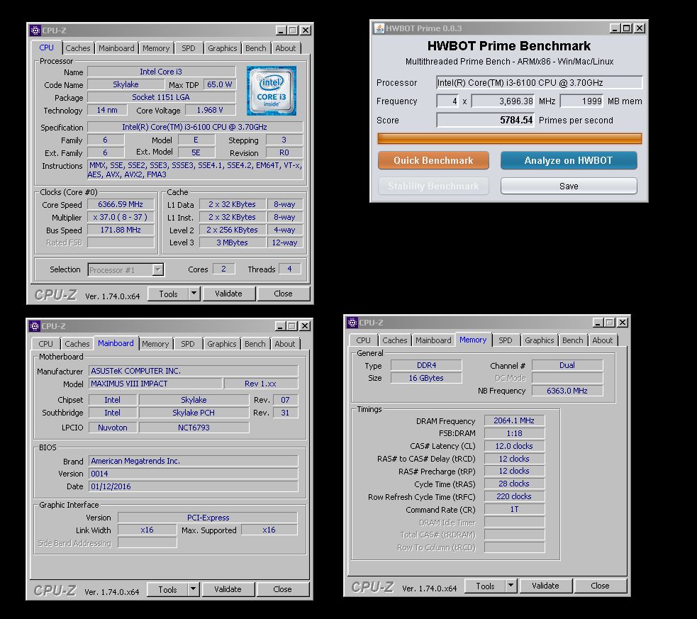 Intel Core i3 6100: Ο ταχύτερος Dual Core CPU στο HWBOT Prime