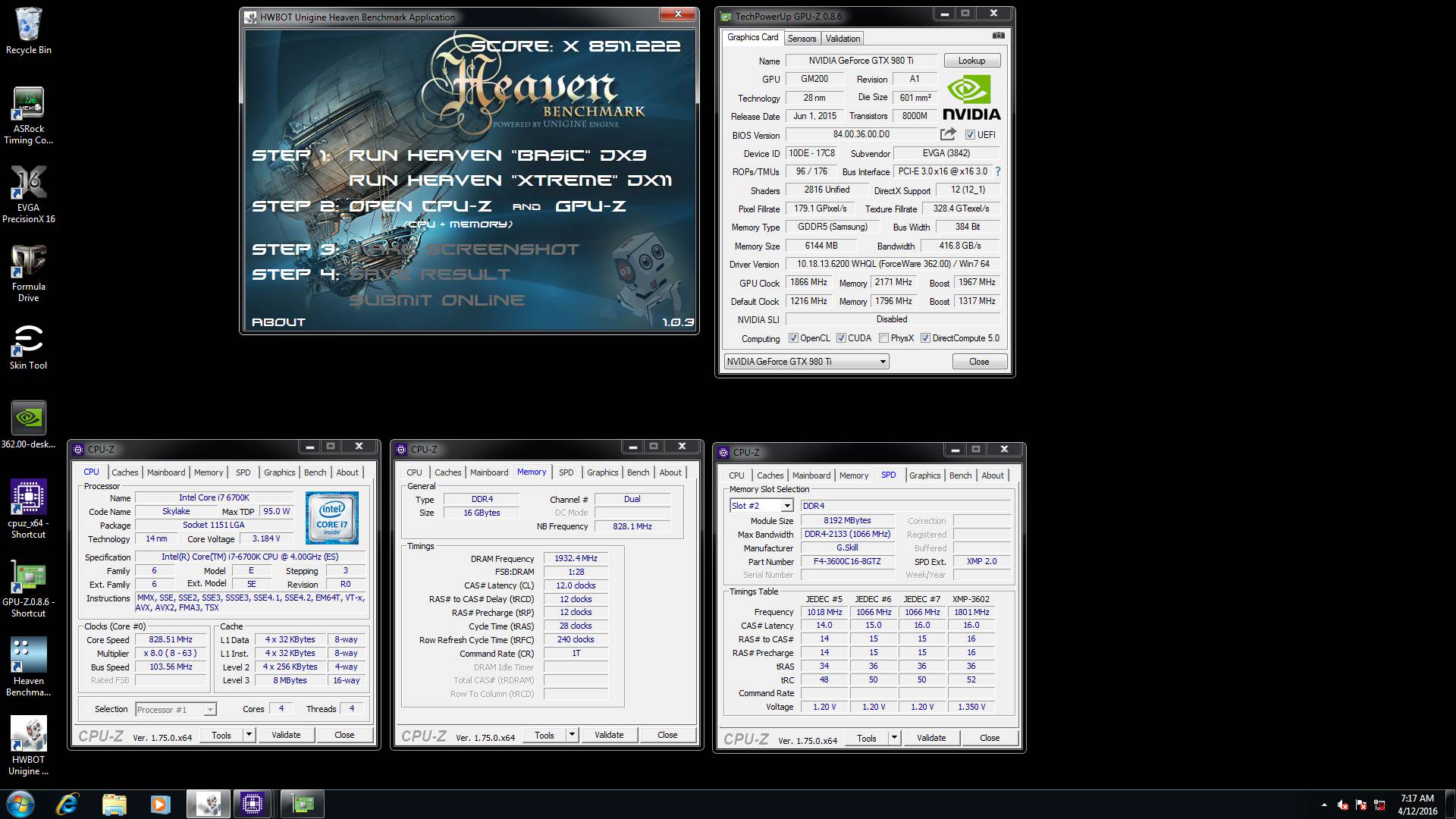 Ο Splave ξεπερνά τα 8500 DX11 Marks με 1x GPU στο Unigine Heaven