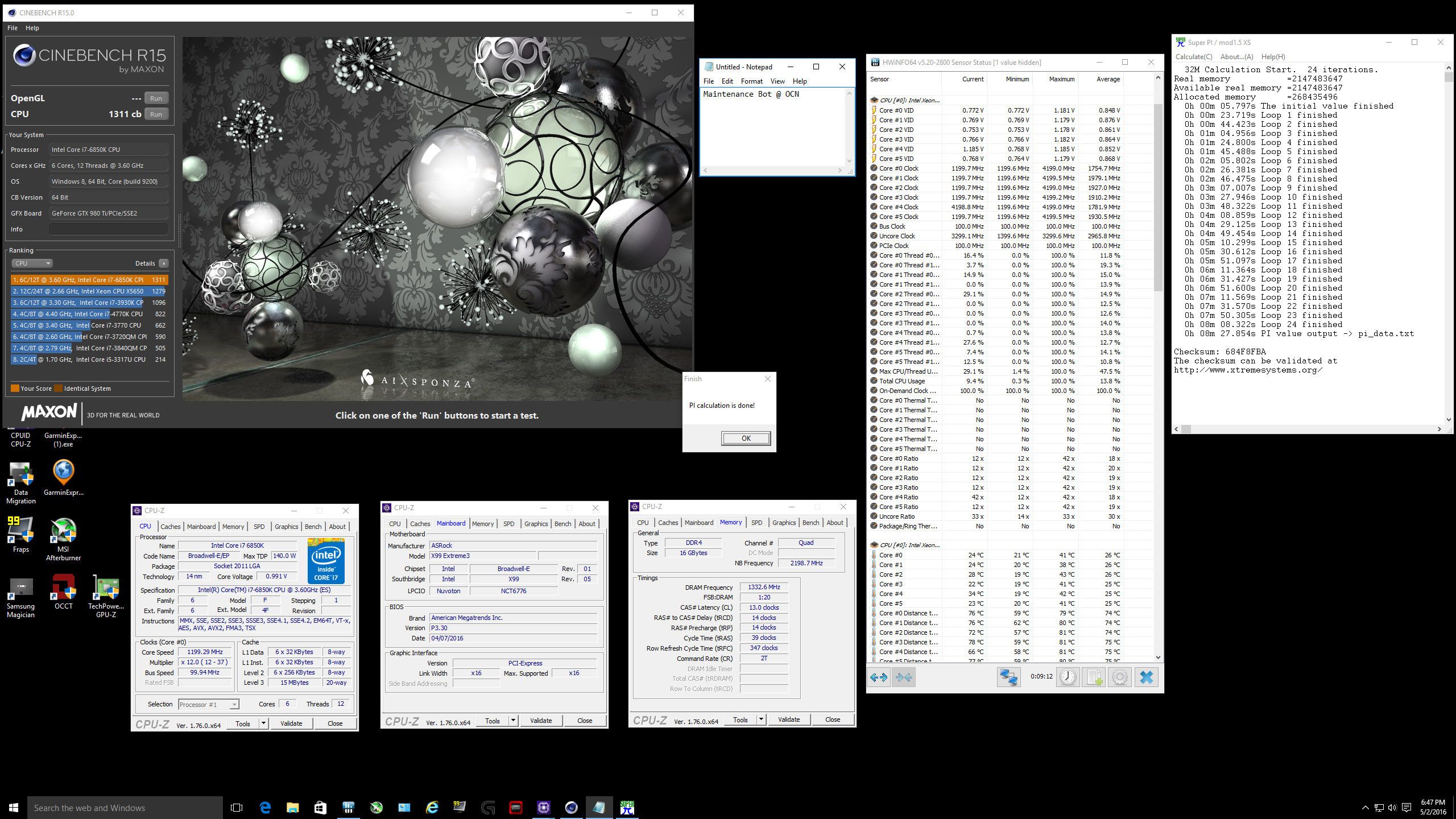 Οι πρώτες μετρήσεις του εξαπύρηνου Intel Core i7-6850K CPU