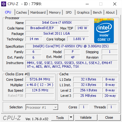 Ο Intel Core i7 6950X άγγιξε τα 5.7GHz!