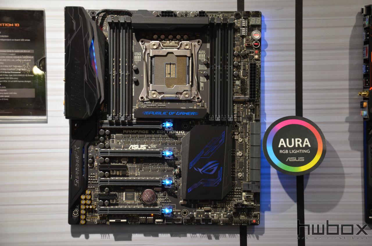 Computex 2016: Αποκάλυψη των μητρικών ASUS STRIX X99 Gaming & Rampage 10