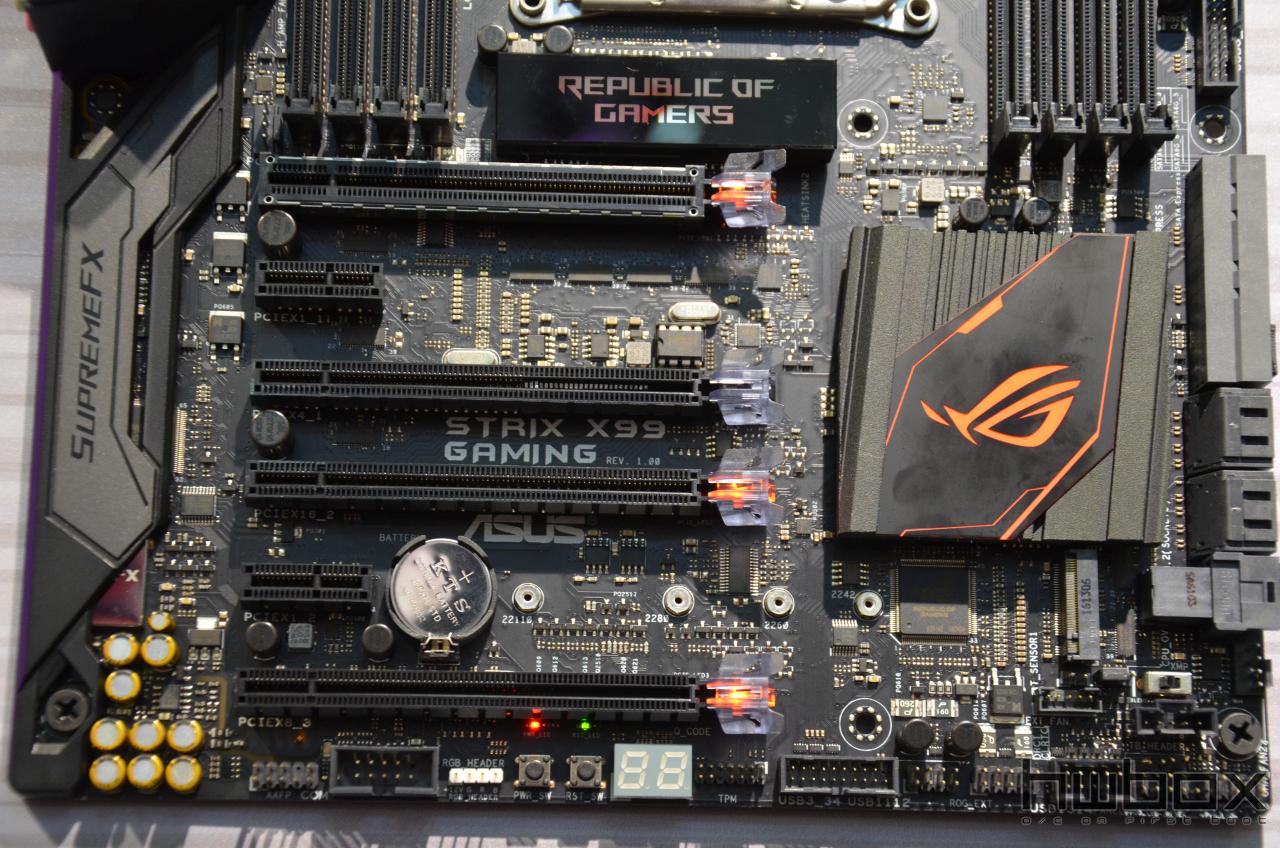 Computex 2016: Αποκάλυψη των μητρικών ASUS STRIX X99 Gaming & Rampage 10