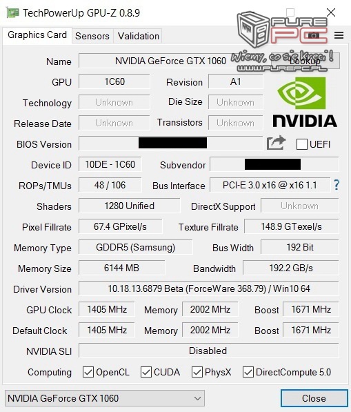 NVIDIA GeForce 1060 GTX Mobile: Η νέα GTX 980 για laptops!