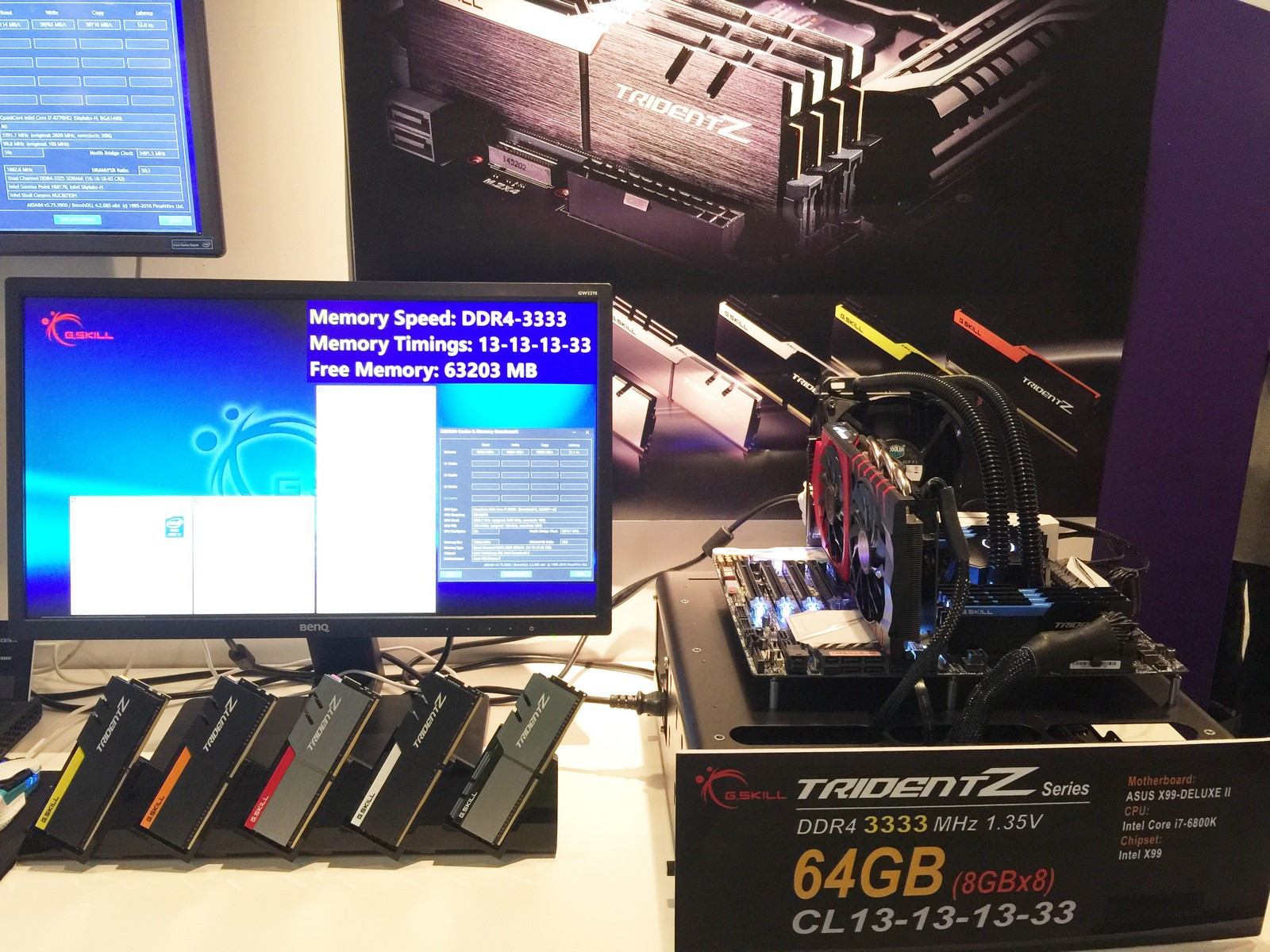 Demo της G.Skill με DDR4-3333MHz C14 128GB στην IDF 2016