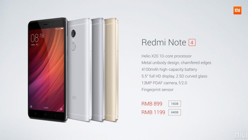 Xiaomi Redmi Note 4: Νέο smartphone με μεγάλη αυτονομία