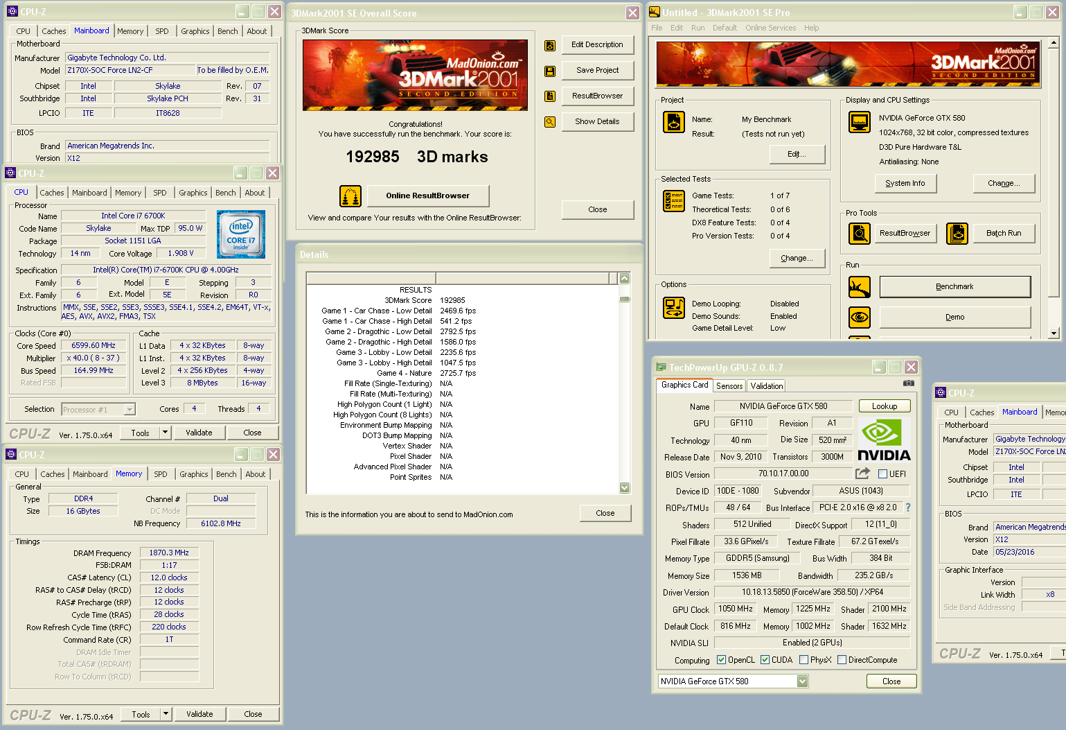 Ξανά στη 1η θέση του 3DMark2001 με δύο GTX 580 ο Sofos1990