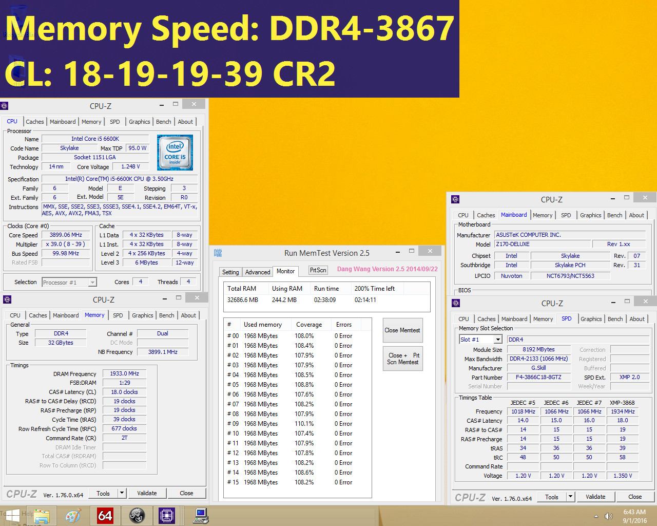 Νέες Trident Z DDR4 της G.Skill στα 3866MHz