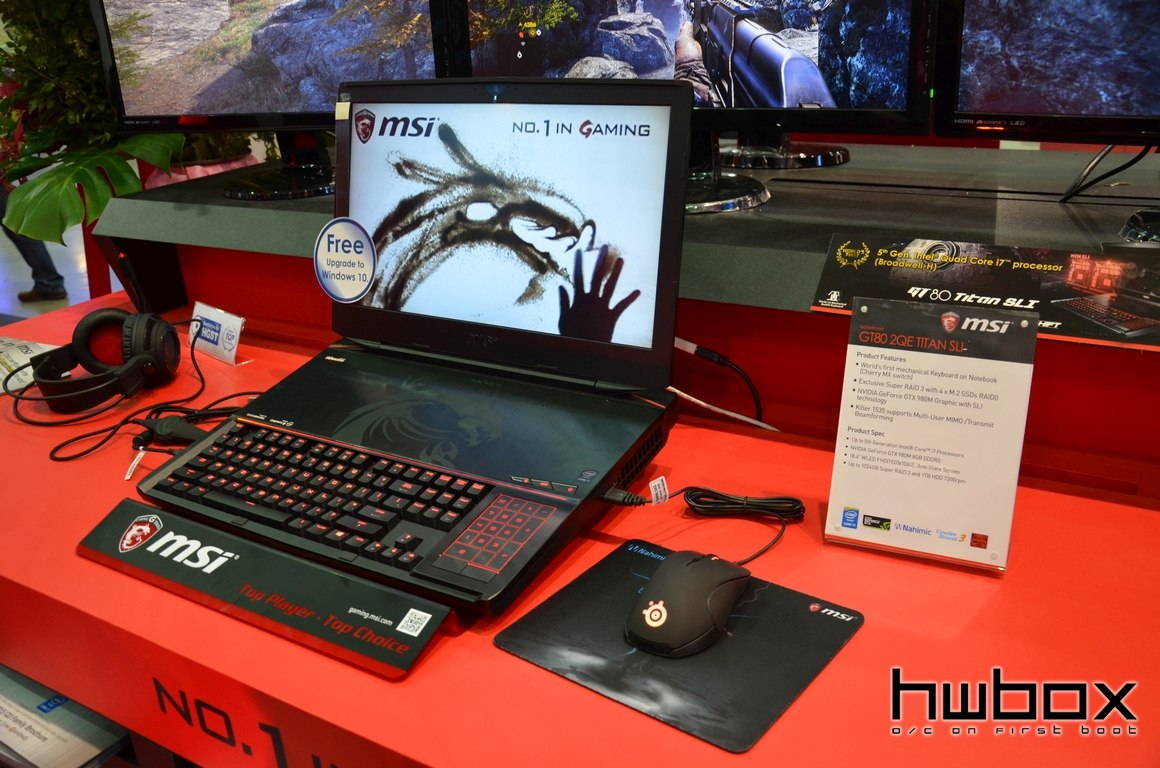 Computex 2015: MSI Booth, GAMING Notebooks και περιφερειακά