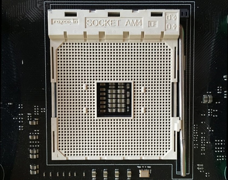 Φωτογραφία του AMD AM4 socket