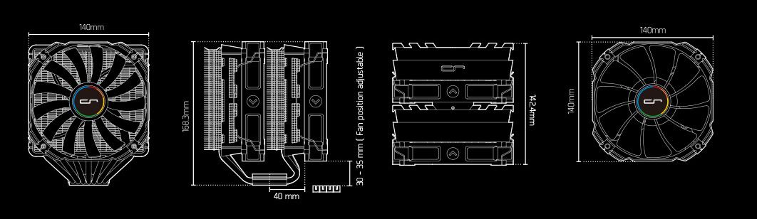 Cryorig R1 Ultimate dimensions