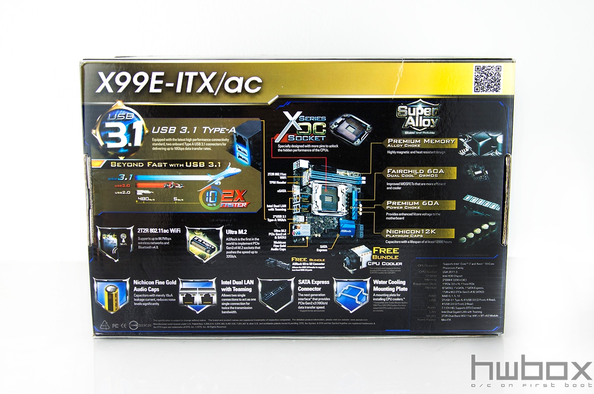 ASRock X99E-ITX/ac Review: The tiny X99 board