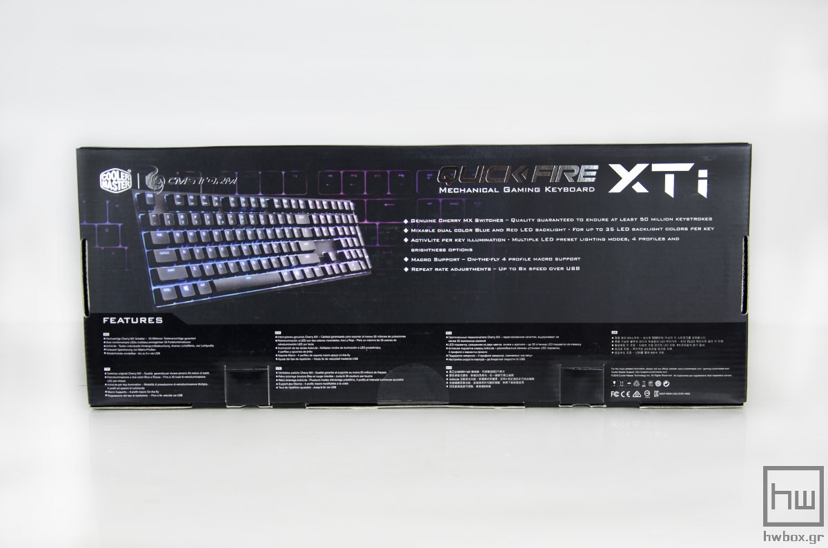 CM Storm QuickFire XTi Review: Put some colors on your keyboard