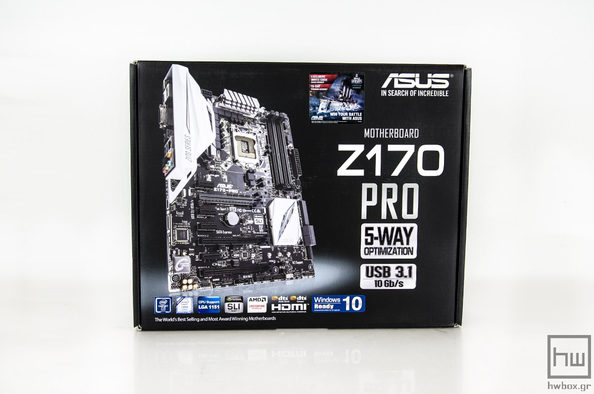 ASUS Z170-Pro Review: White-out