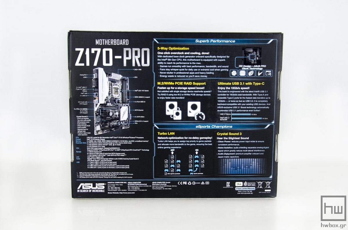 ASUS Z170-Pro Review: White-out