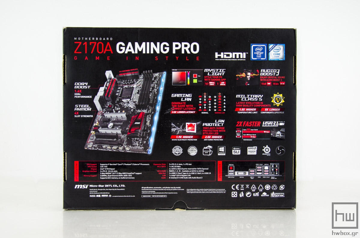 MSI Z170A Gaming Pro Review: Light me up!