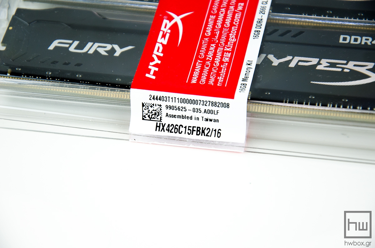 HyperX Fury Black 2666 MHz CL15 2x8GB Review: Mem in Black